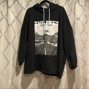 route 66 graphic sweatshirt